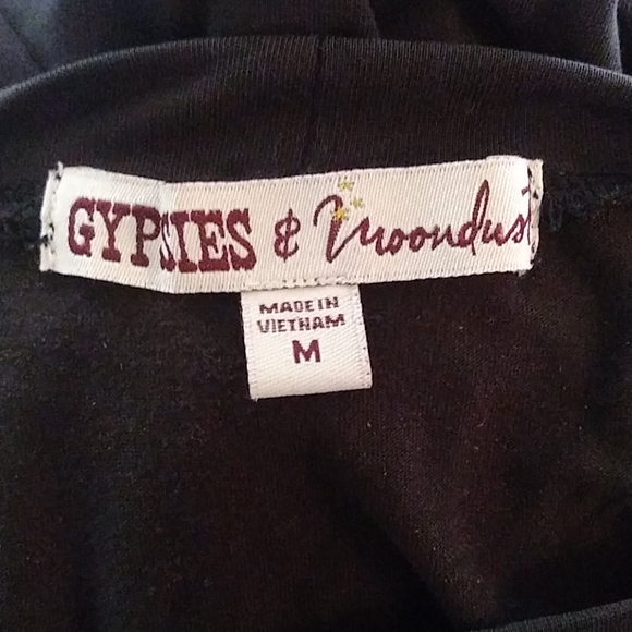 Gypsies And Moondust Black Ruffle Top - Picture 5 of 5